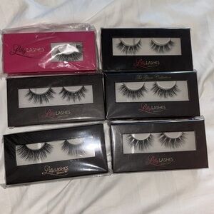 6 x Lilly Lashes Glam Collection - Black